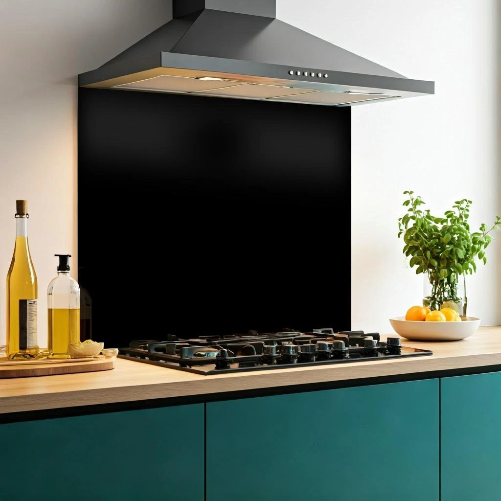 Black Glass Splashback