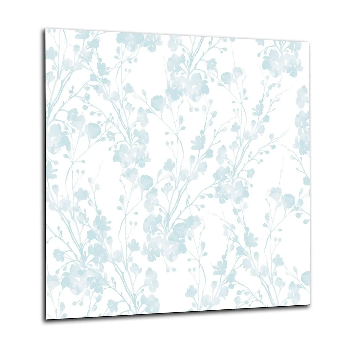 Blue Petals Glass Splashback