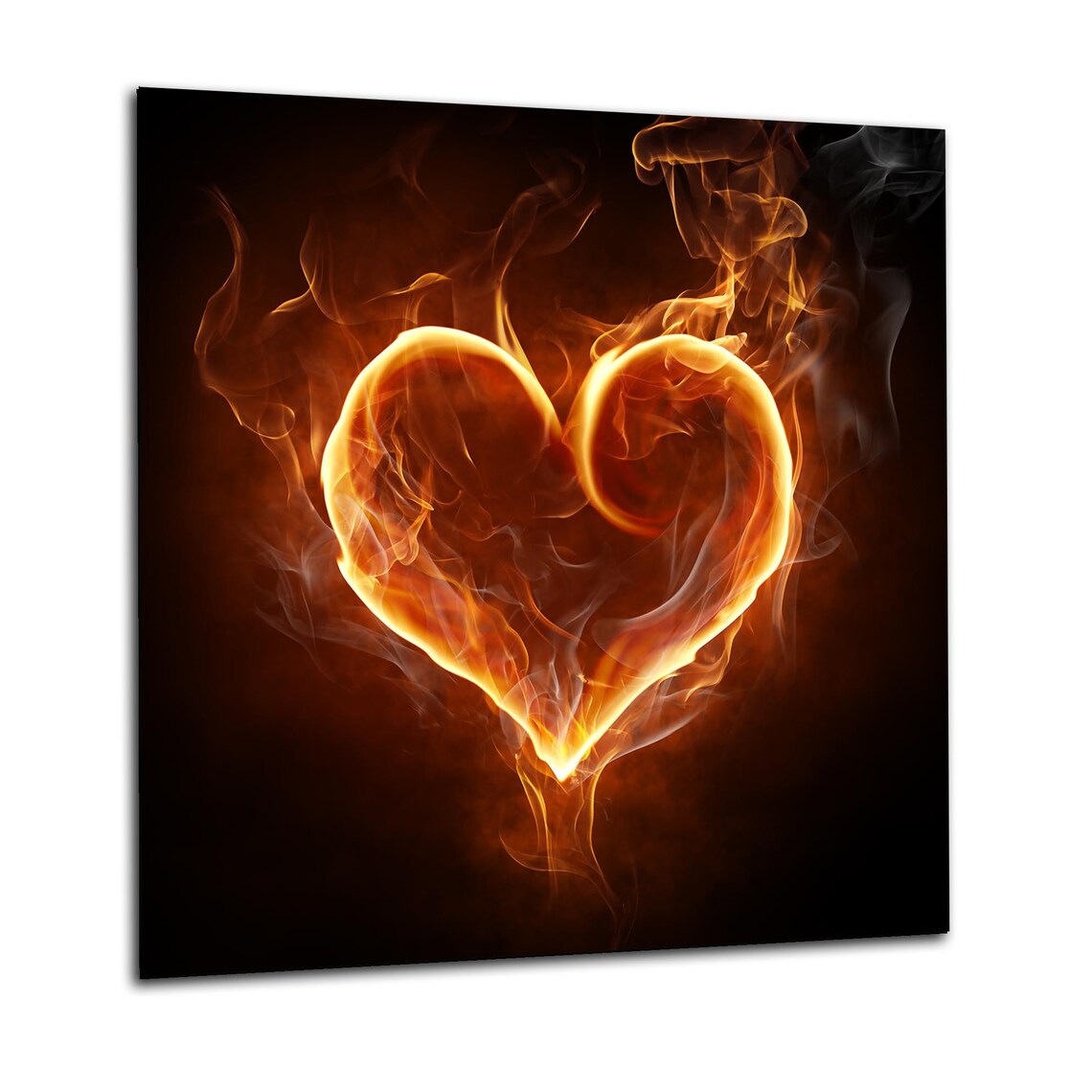 Burning Heart Glass Splashback