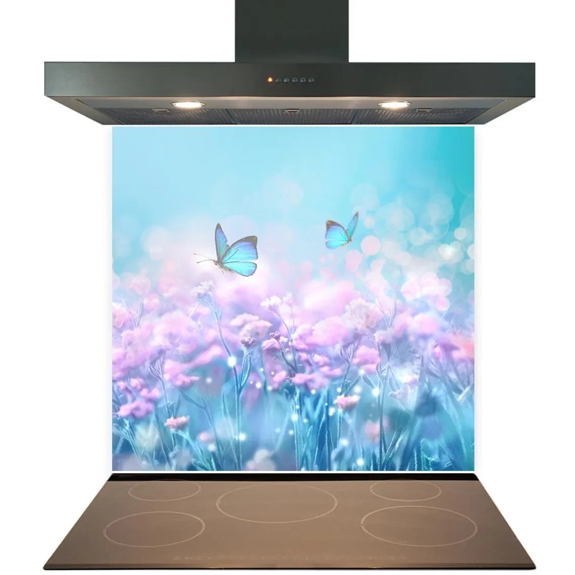 Butterfly Magic Glass Splashback