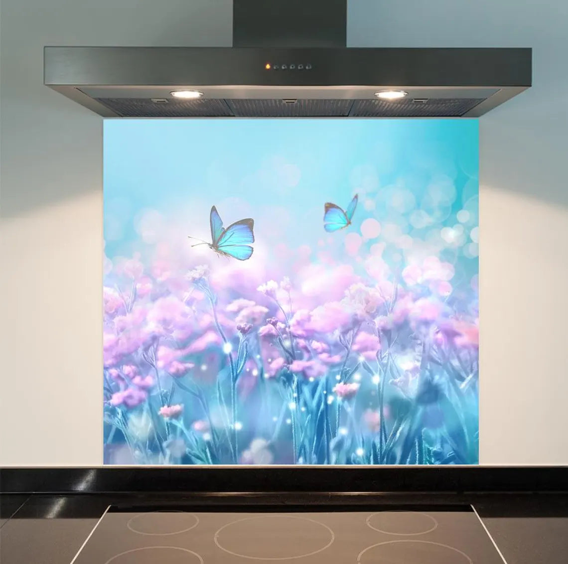 Butterfly Magic Glass Splashback