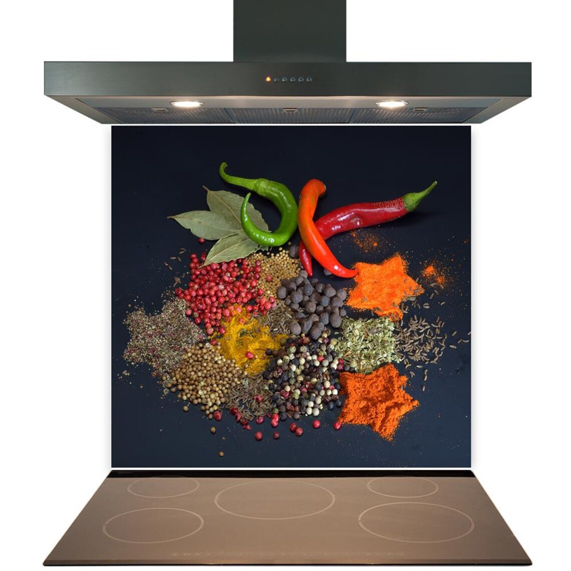 Chilli Spices Glass Splashback