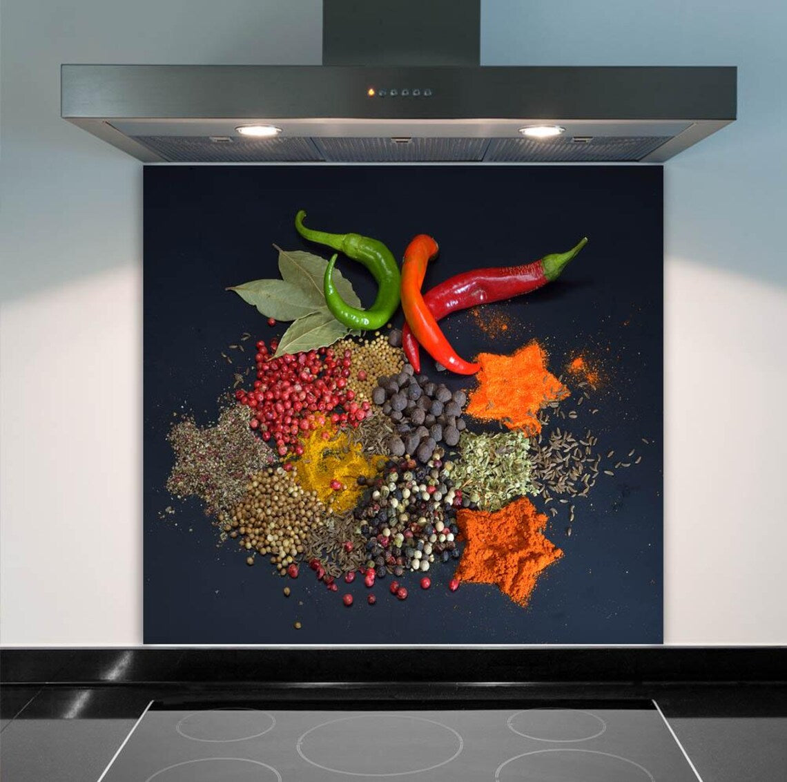 Chilli Spices Glass Splashback