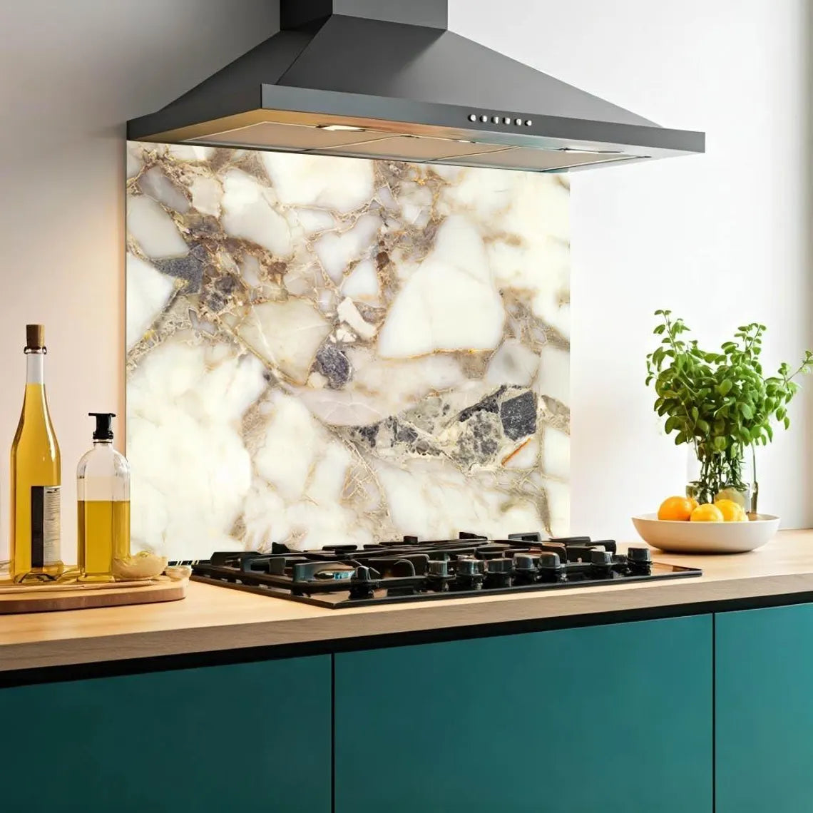 Classic Marble Glass Splashback