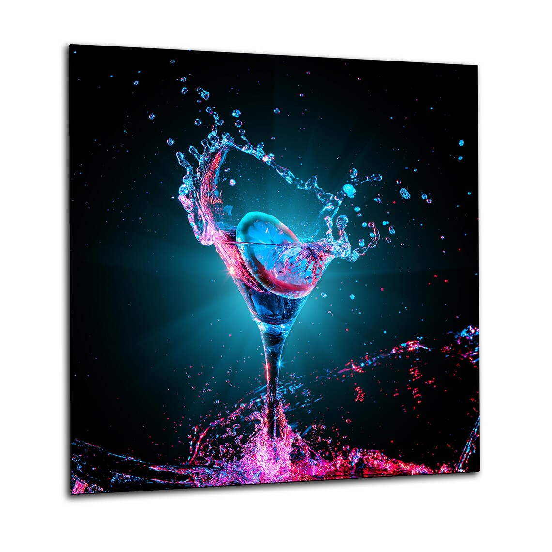 Cocktail Splash Glass Splashback