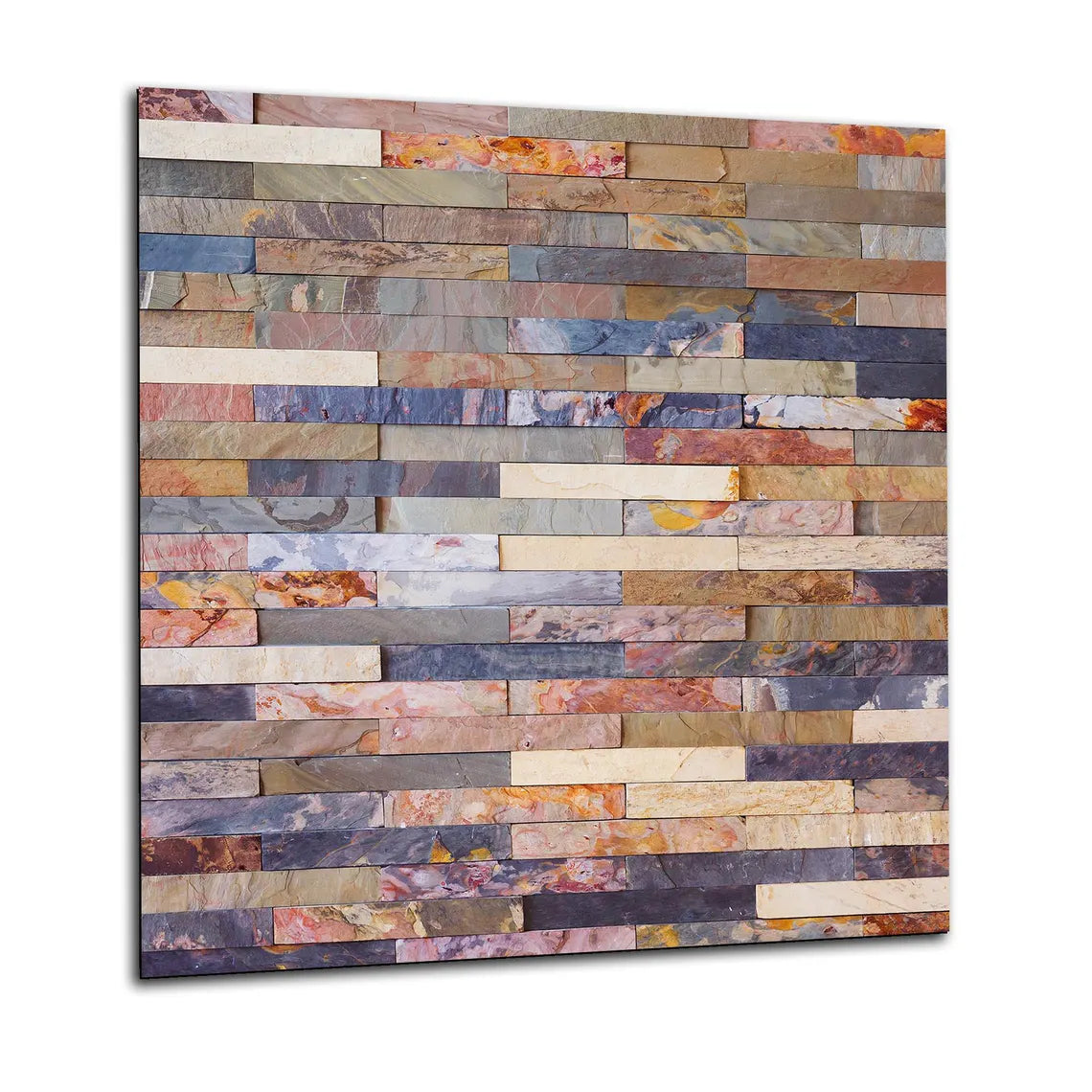 Coloured Stones Glass Splashback