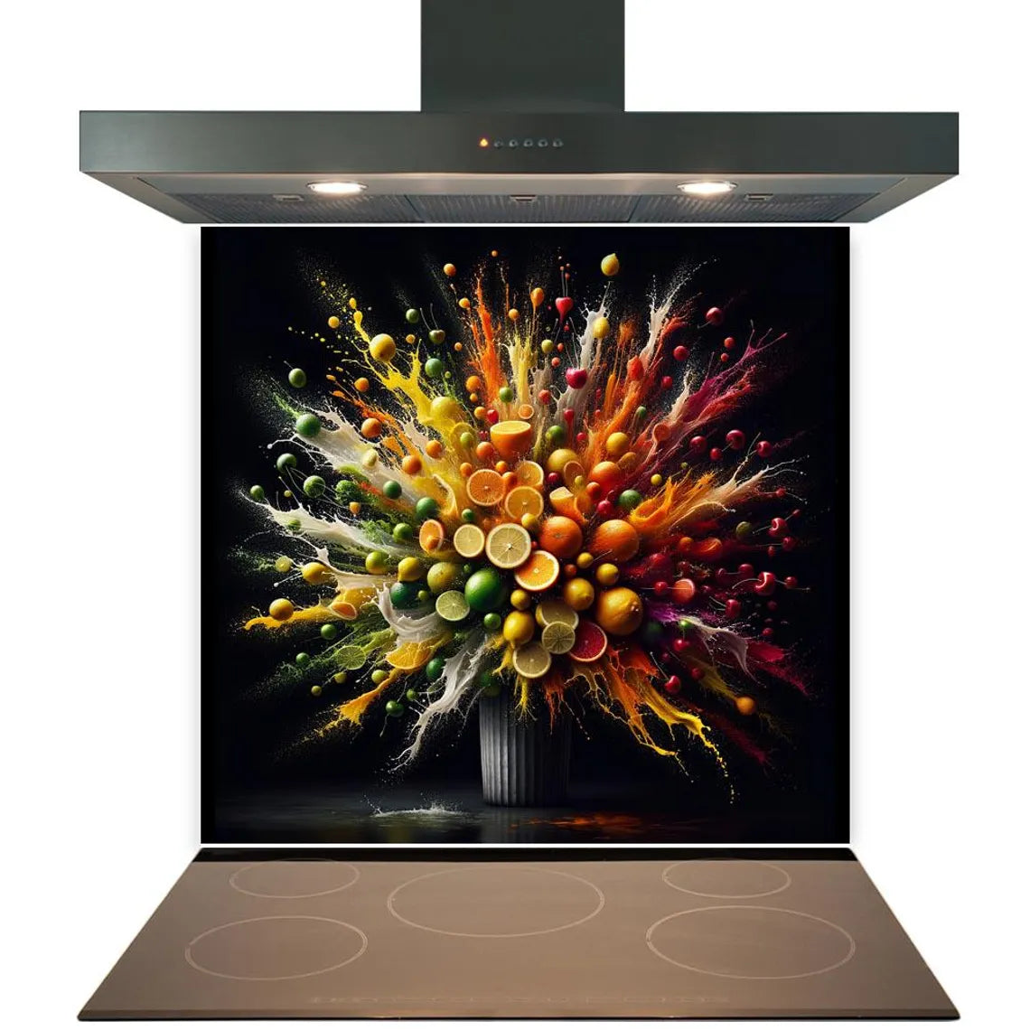 Colourful Fruit Glass Splashback