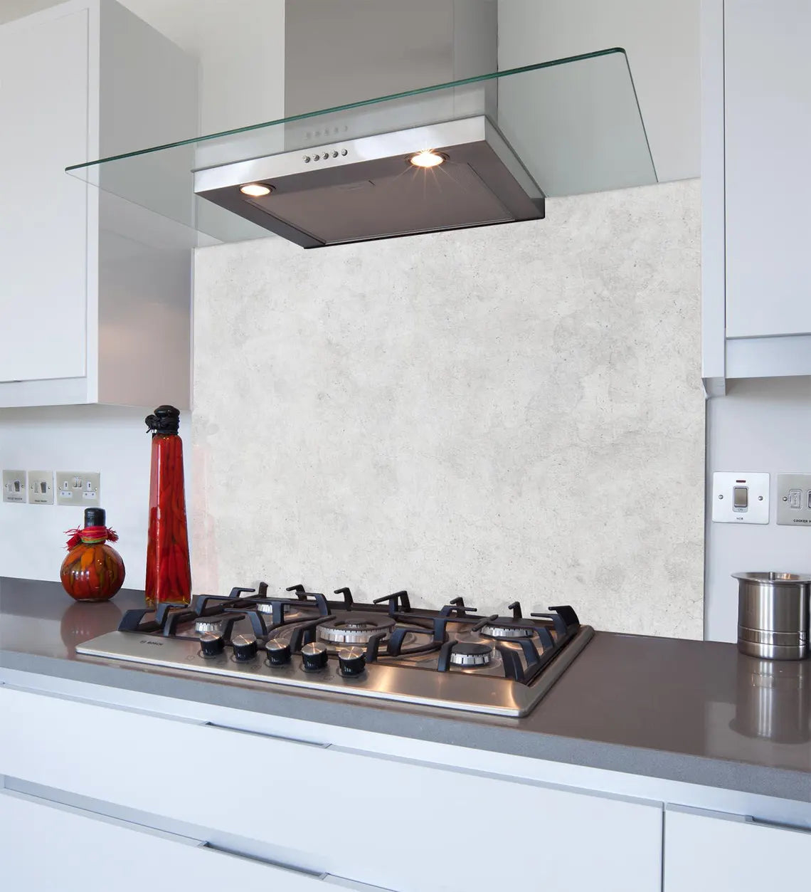 Concrete Glass Splashback
