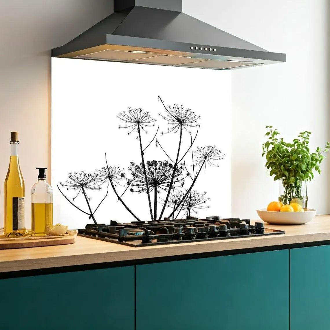 Cow Parsnip Glass Splashback