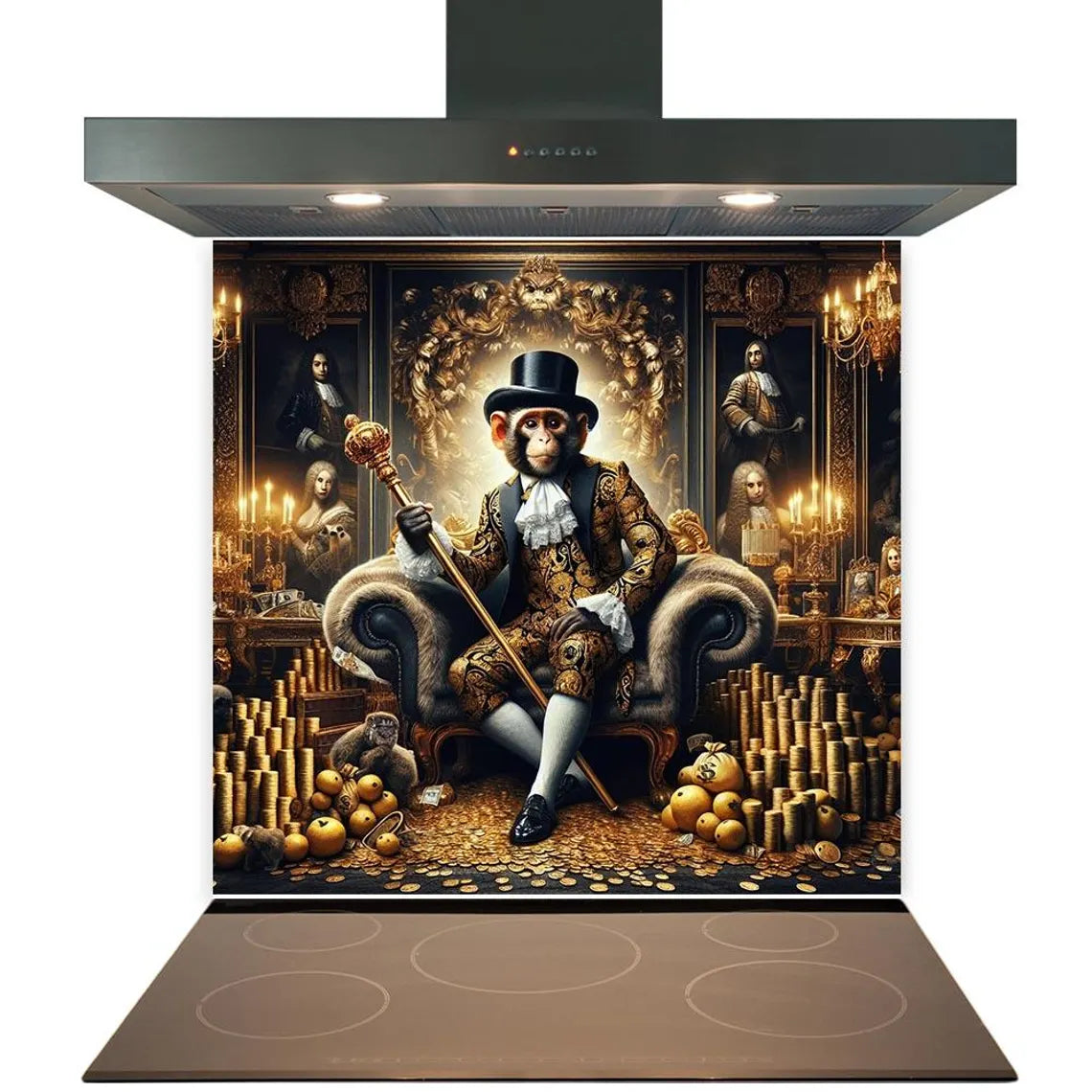 Distinguished Monkey Glass Splashback