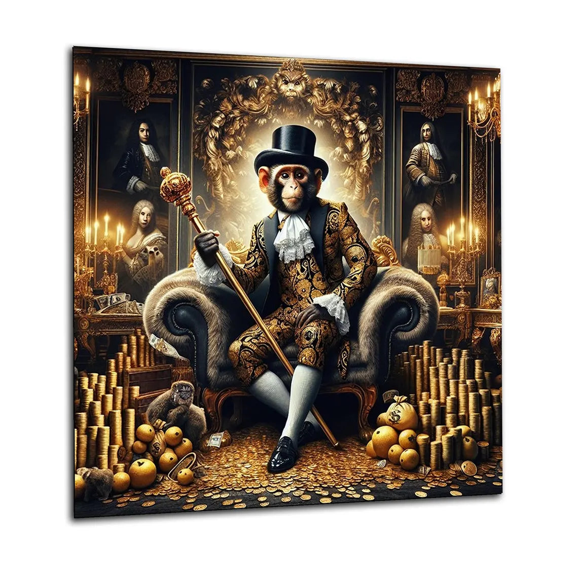 Distinguished Monkey Glass Splashback