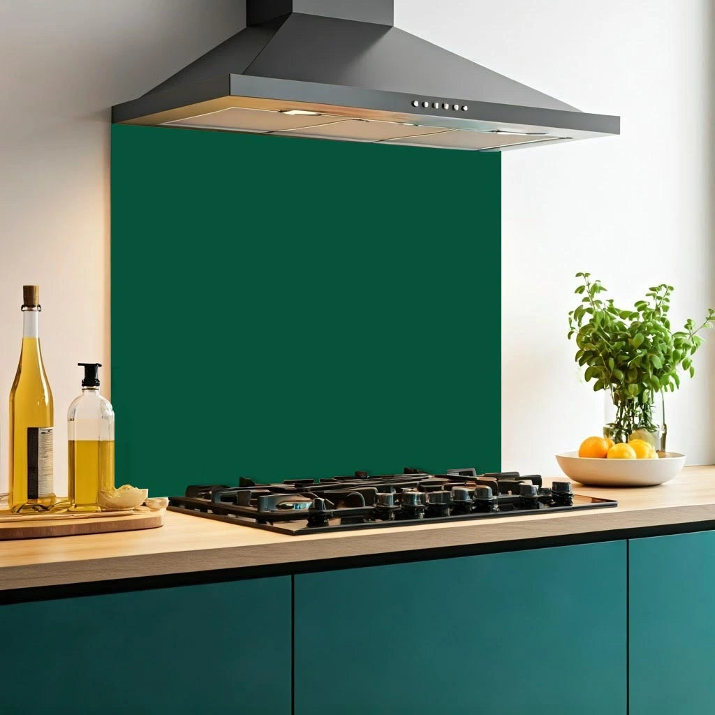 Emerald Green Glass Splashback