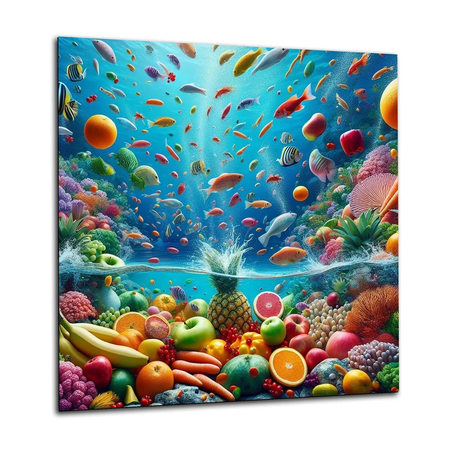 Fruit Ocean Glass Splashback