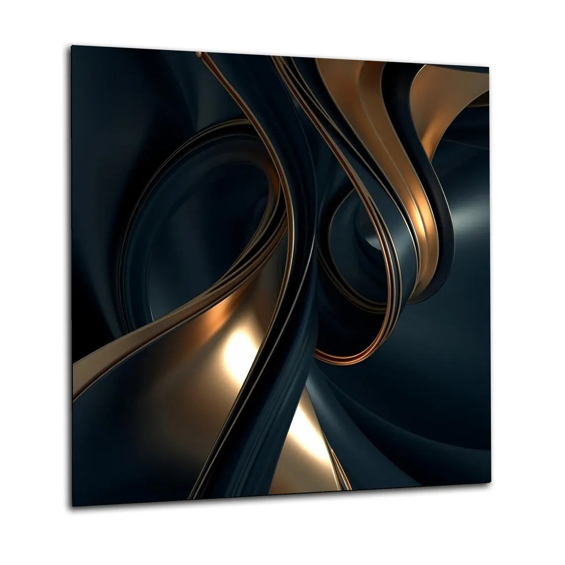 Gold Swirls Glass Splashback
