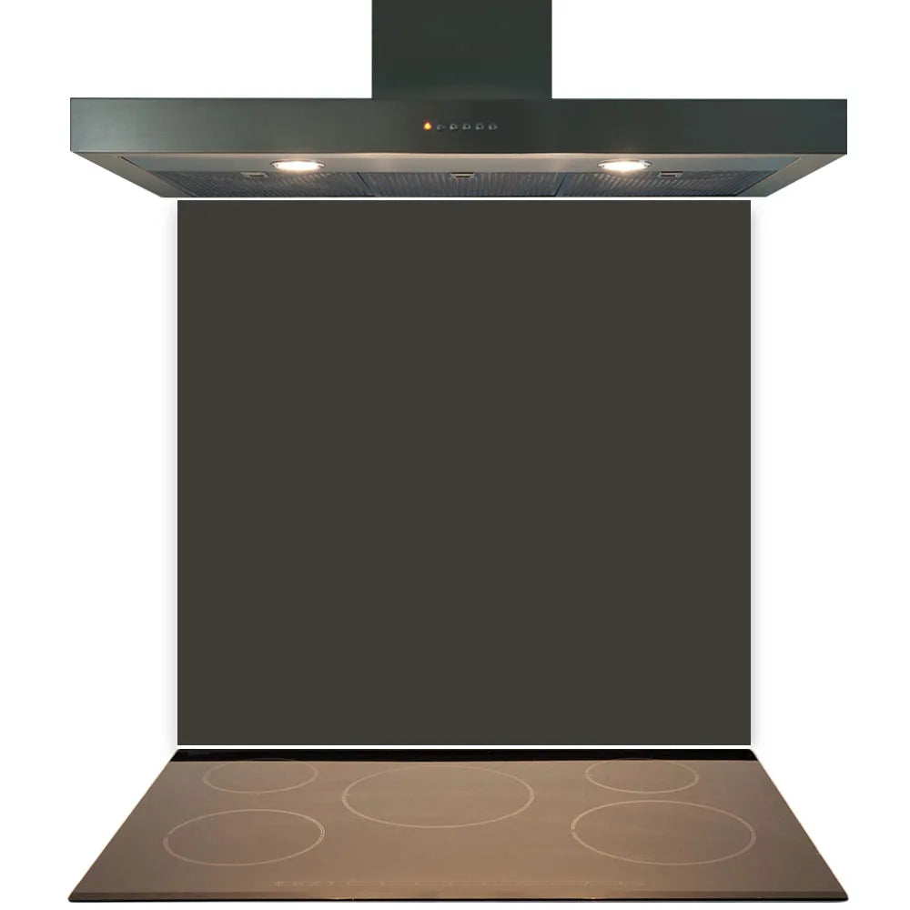 Grey Brown Glass Splashback