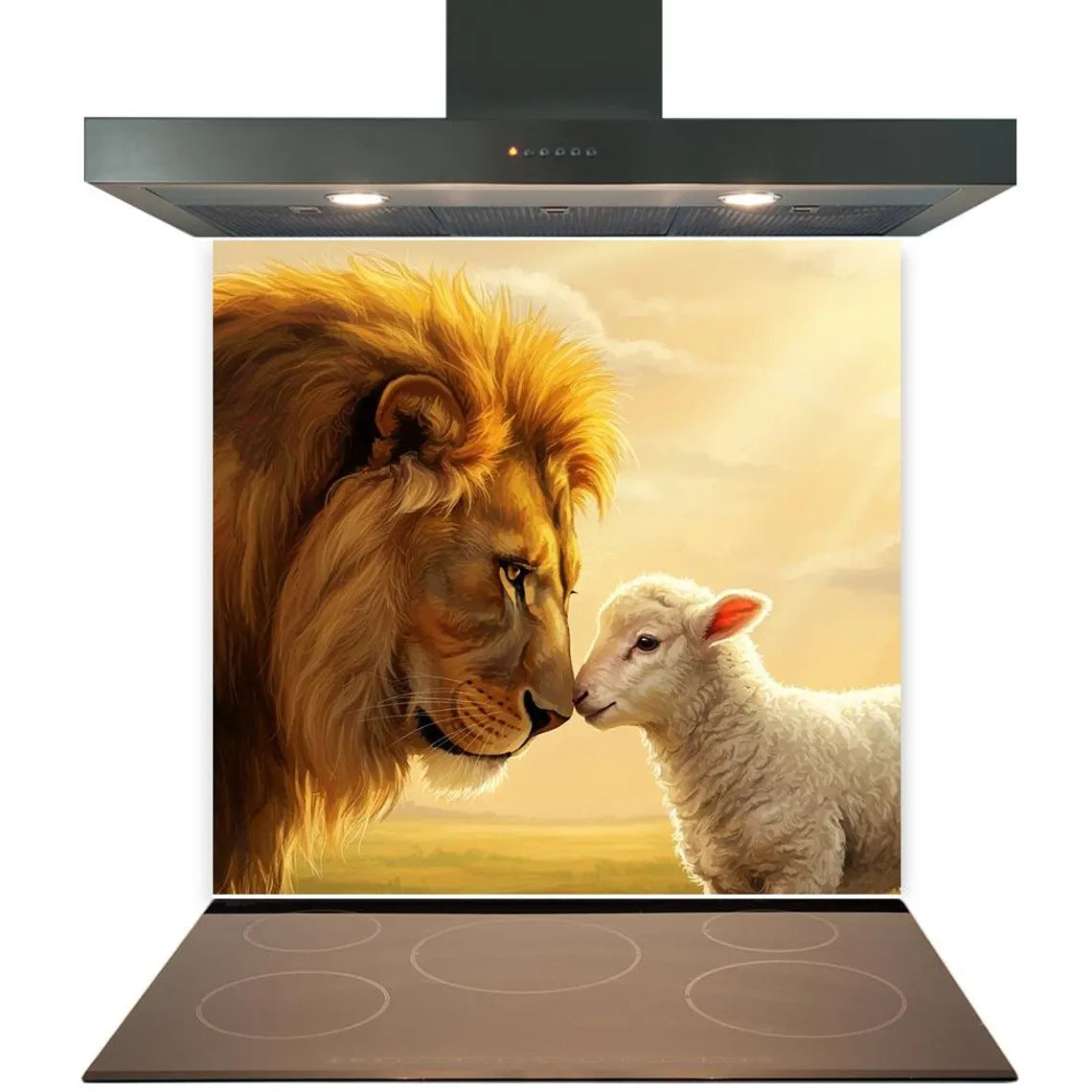 Lion Lamb Glass Splashback