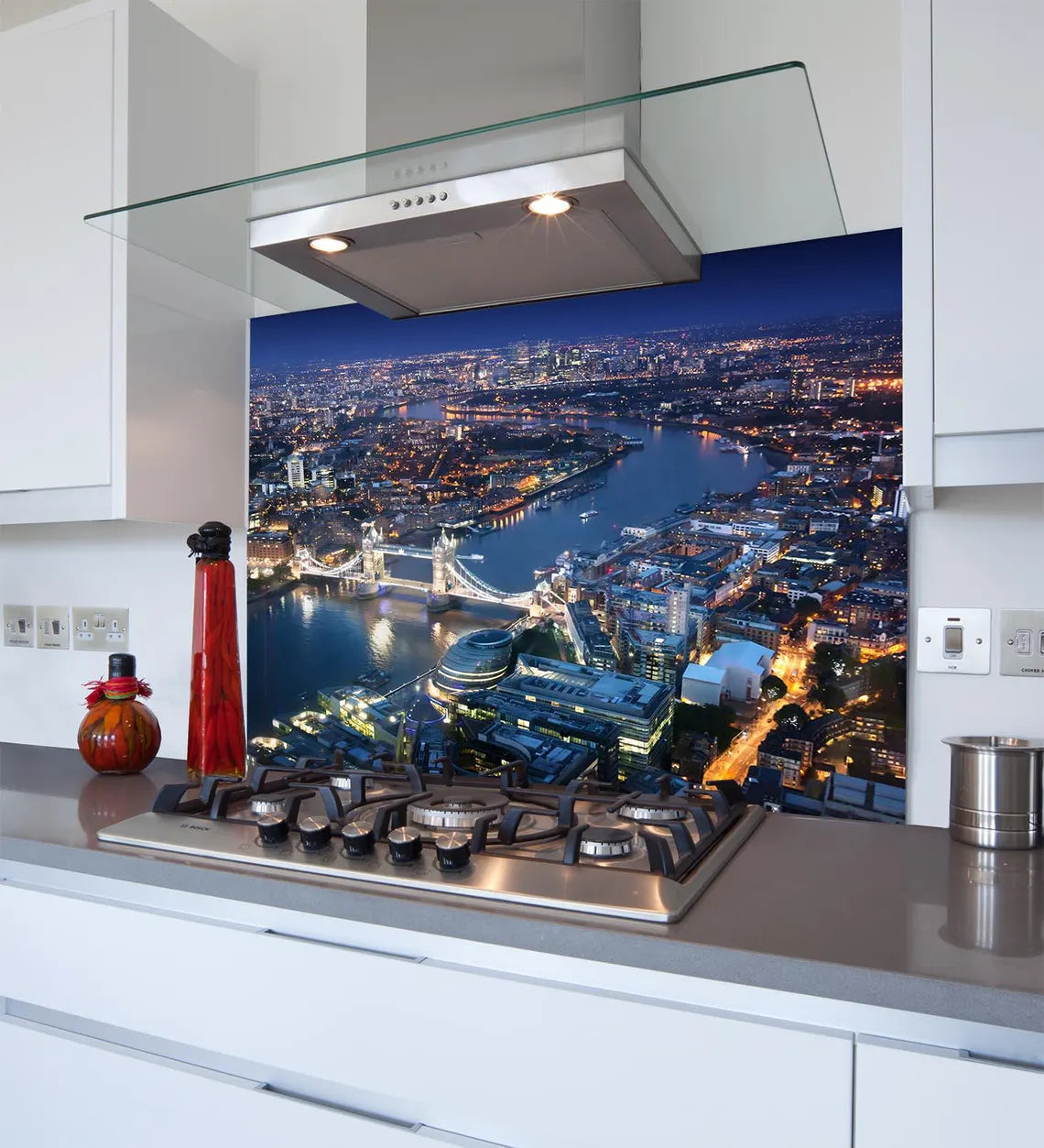 London Tower Bridge Glass Splashback