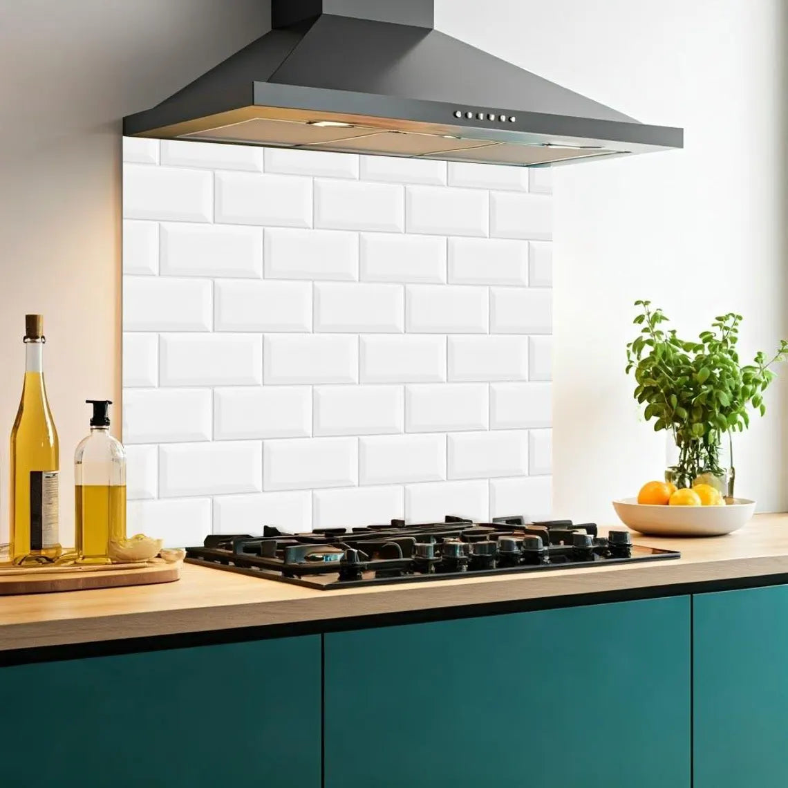 Metro Tiles Glass Splashback