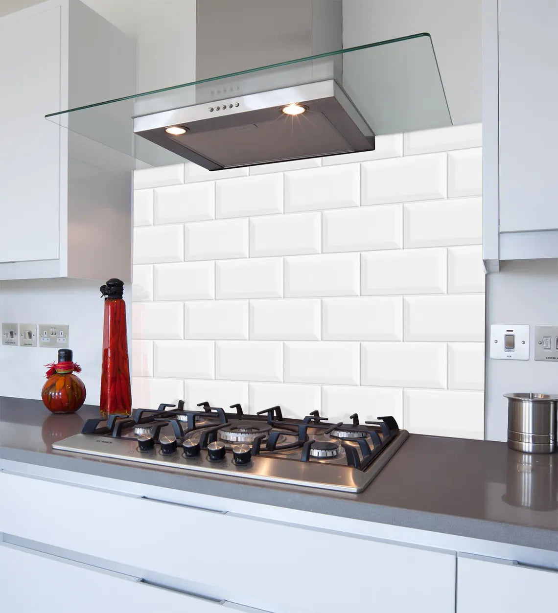 Metro Tiles Glass Splashback
