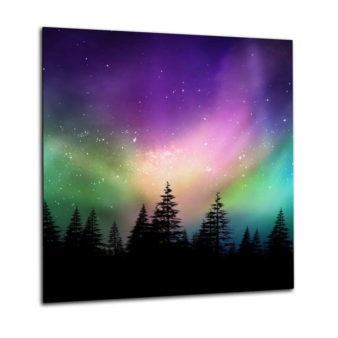 Northern Lights Glass Splashback