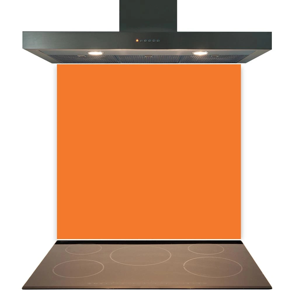 Orange Glass Splashback