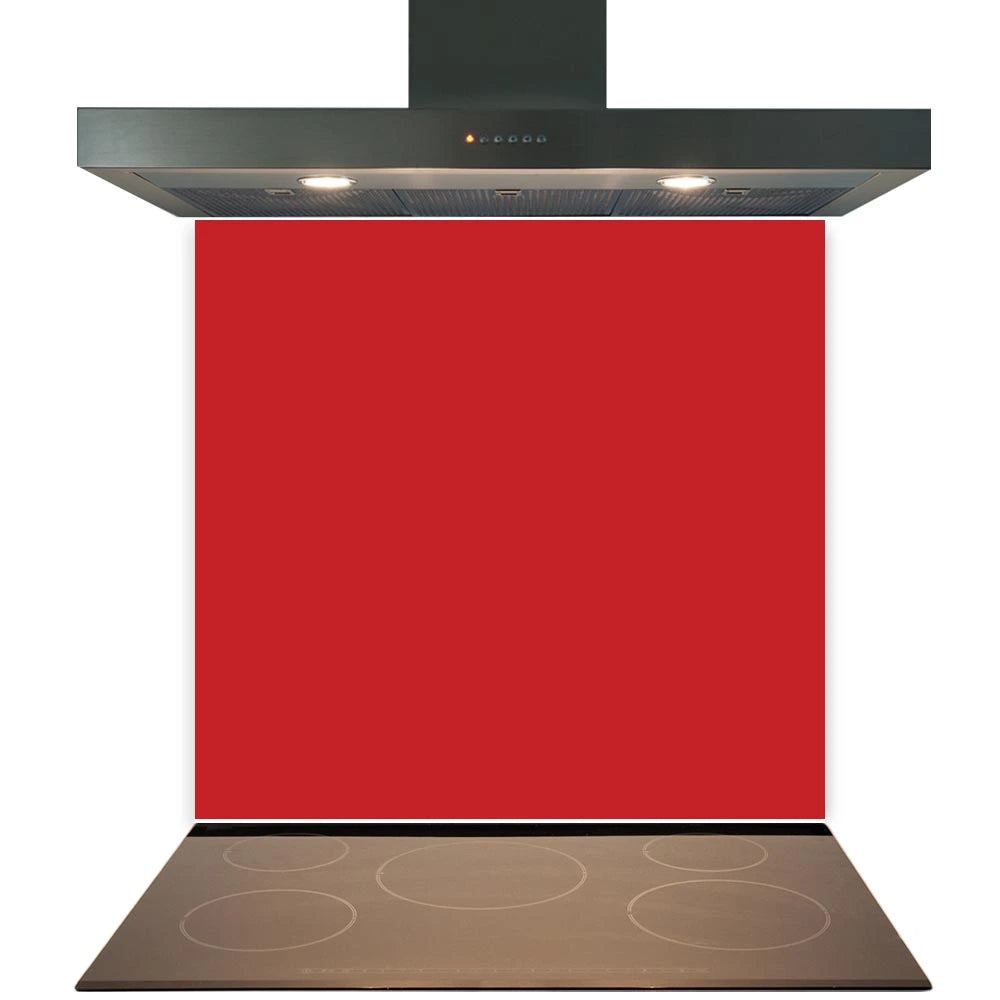 Red Glass Splashback