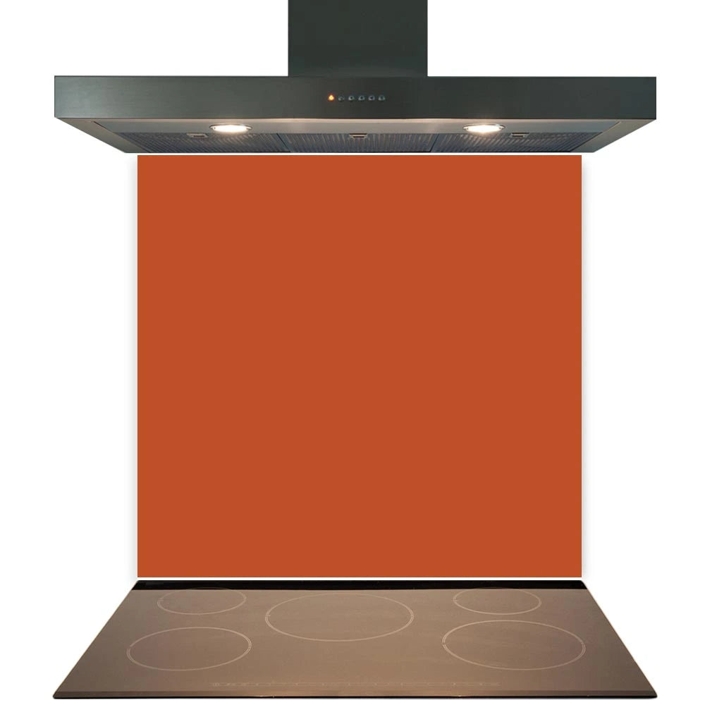 Terracotta Glass Splashback