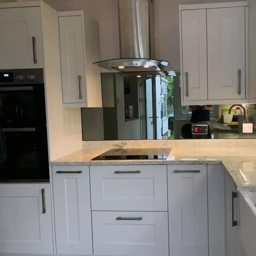 Toughened Mirror Glass Splashback