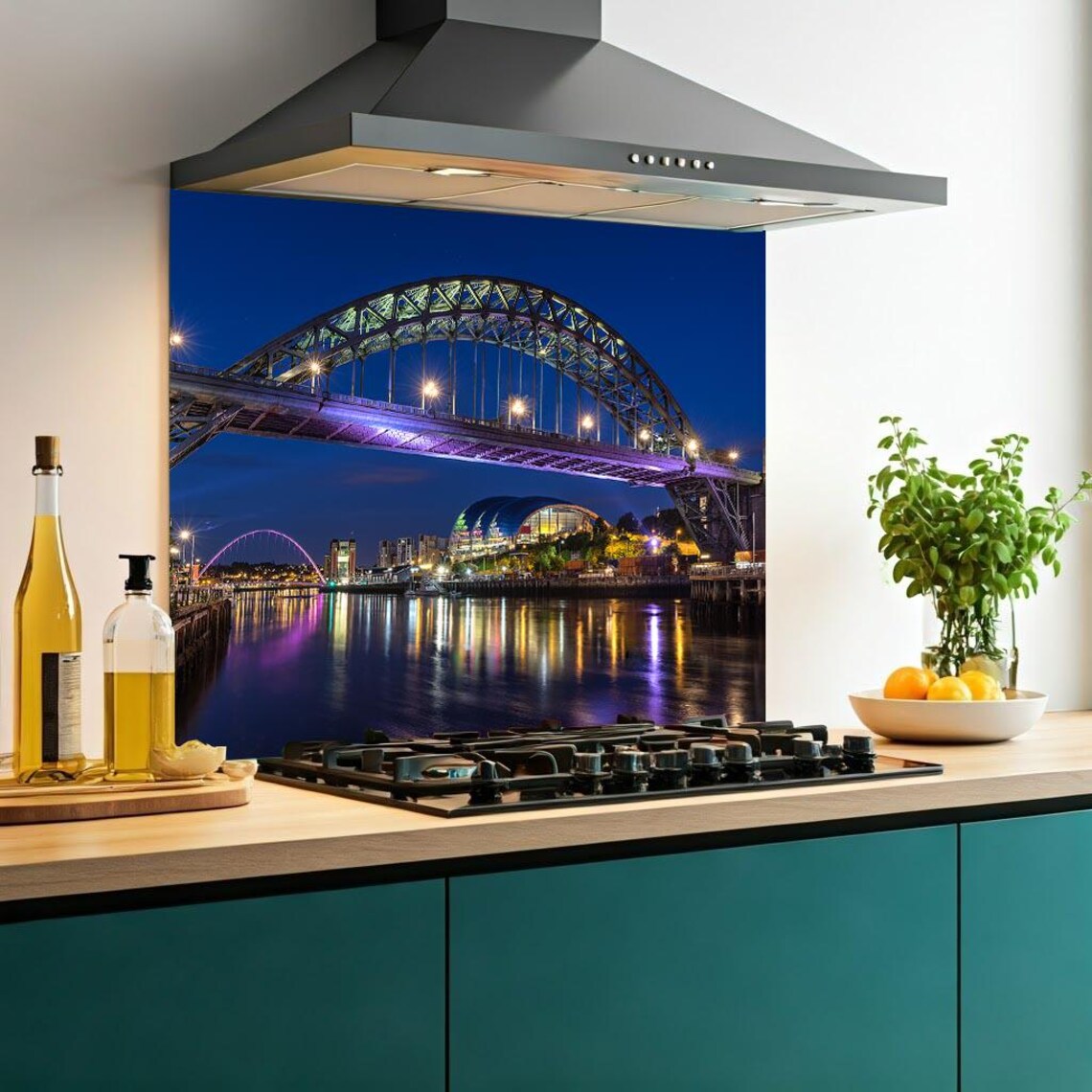 Tyne Bridge Glass Splashback