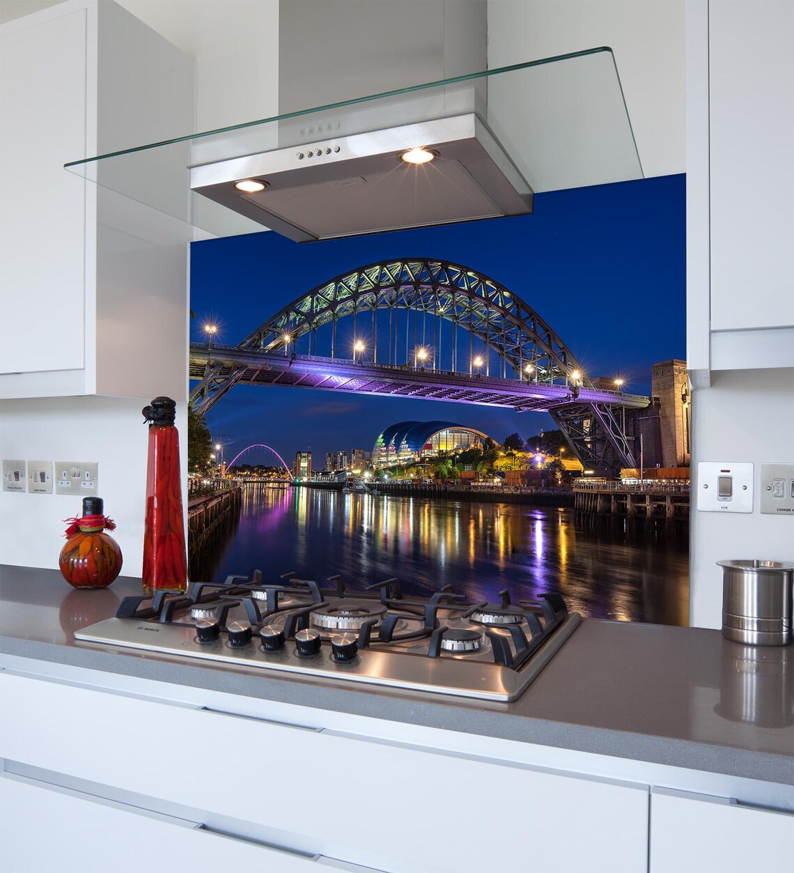 Tyne Bridge Glass Splashback