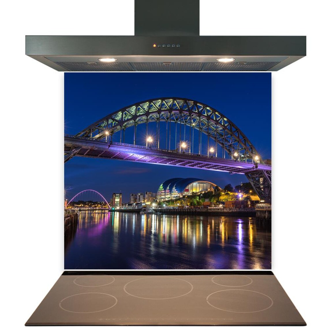 Tyne Bridge Glass Splashback