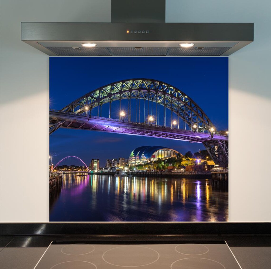 Tyne Bridge Glass Splashback