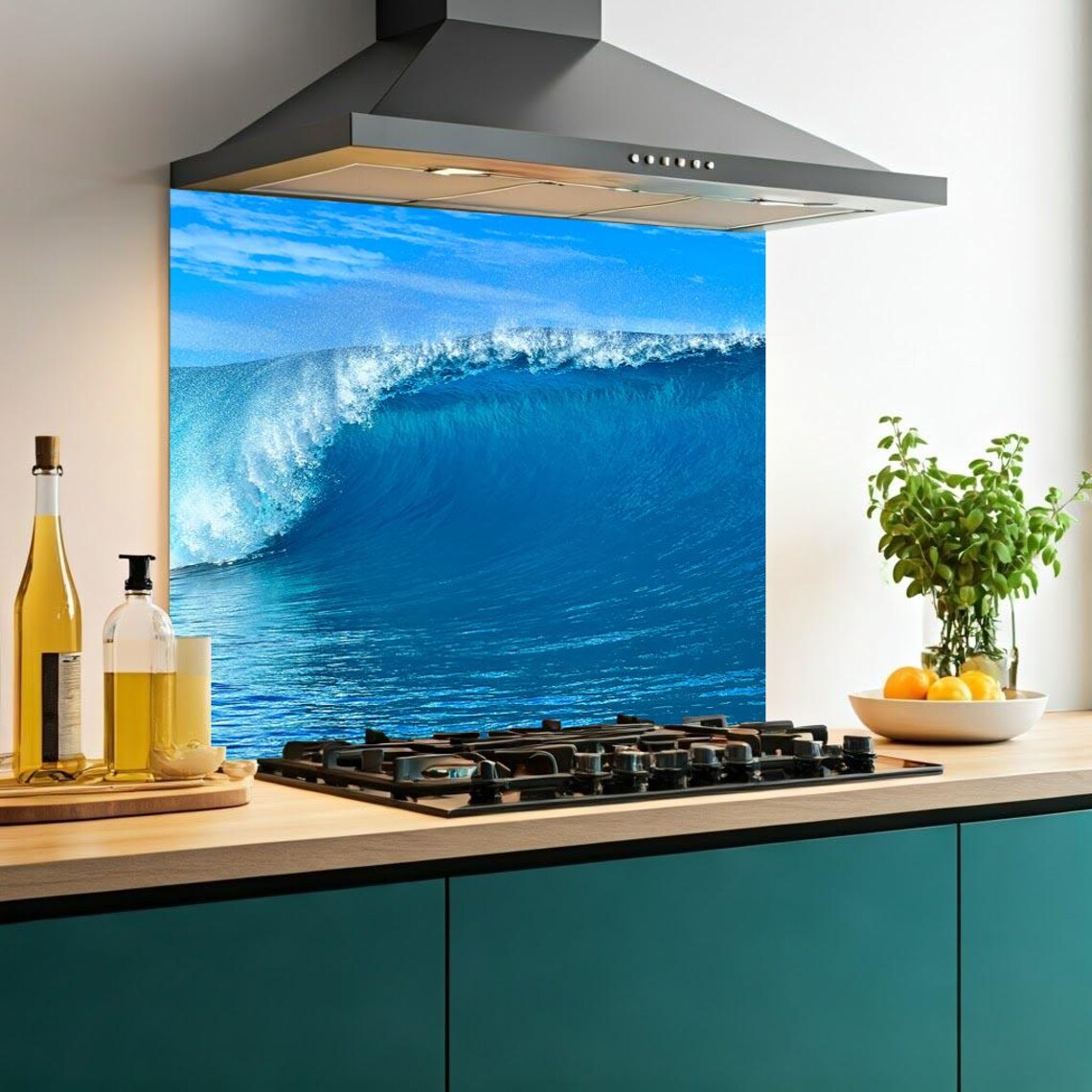 Wave Glass Splashback