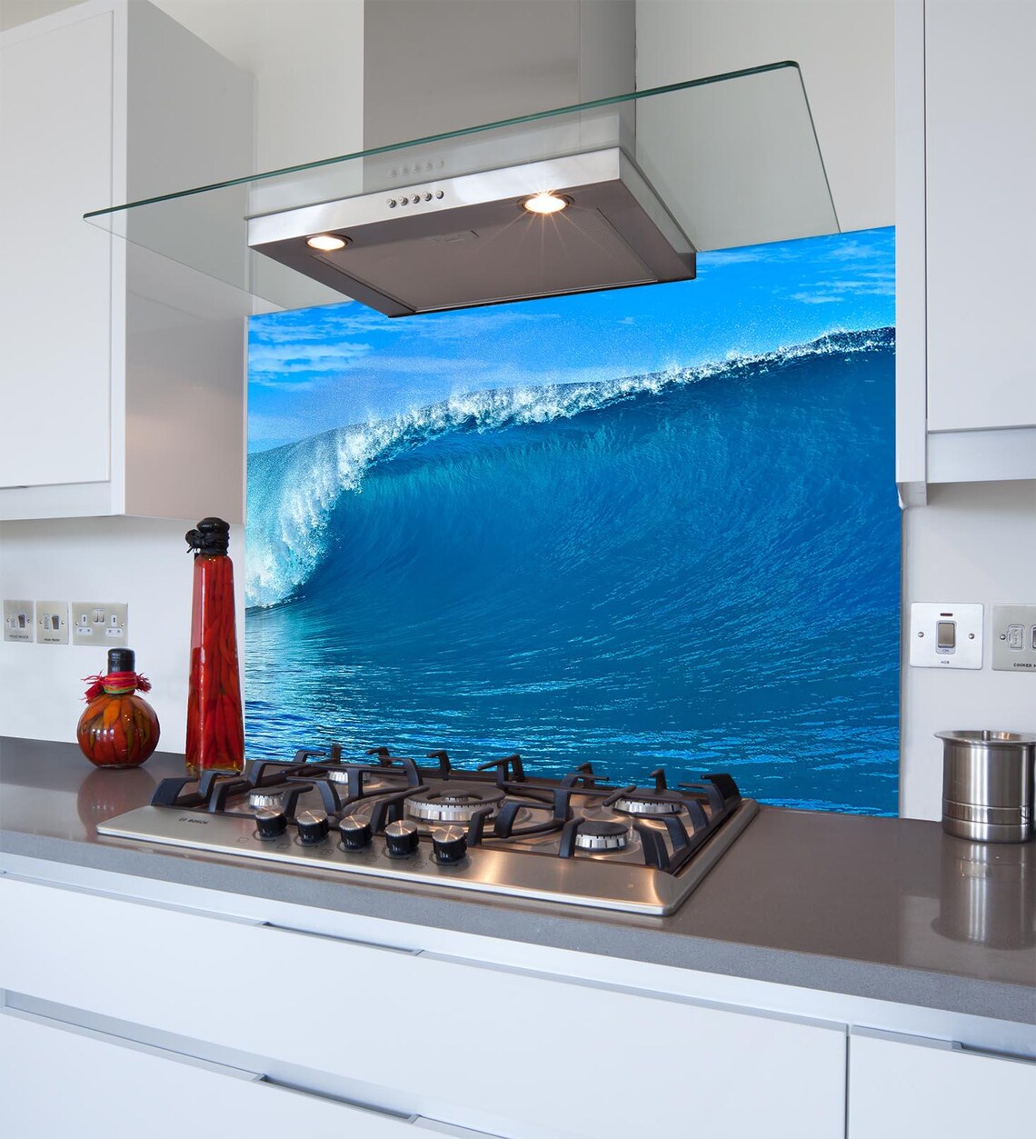 Wave Glass Splashback