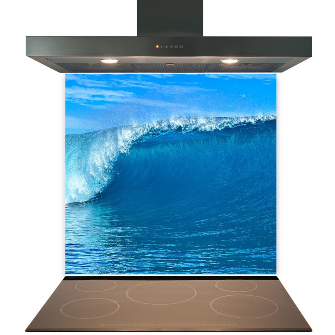 Wave Glass Splashback