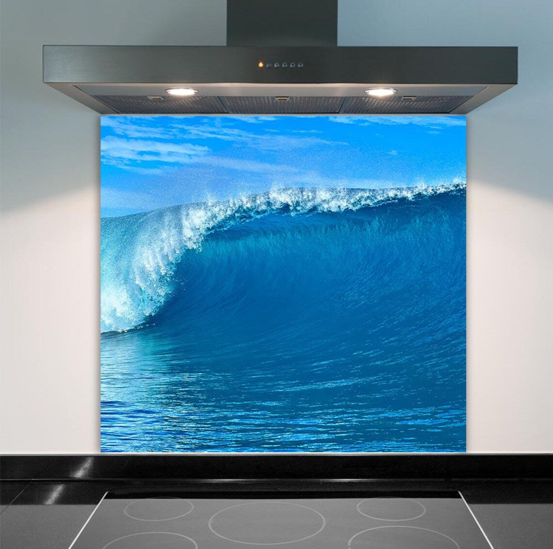 Wave Glass Splashback