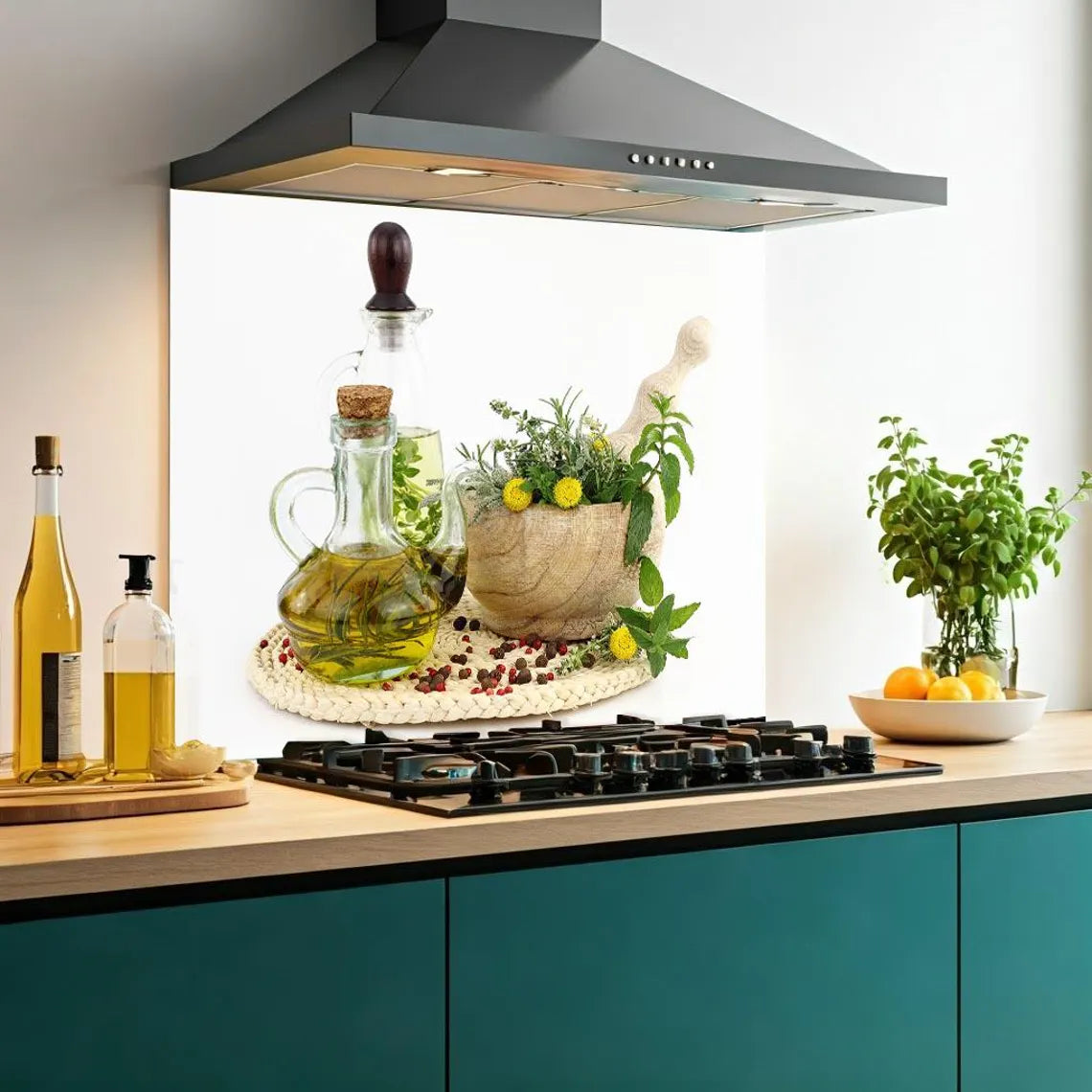 Wild Herbs Glass Splashback