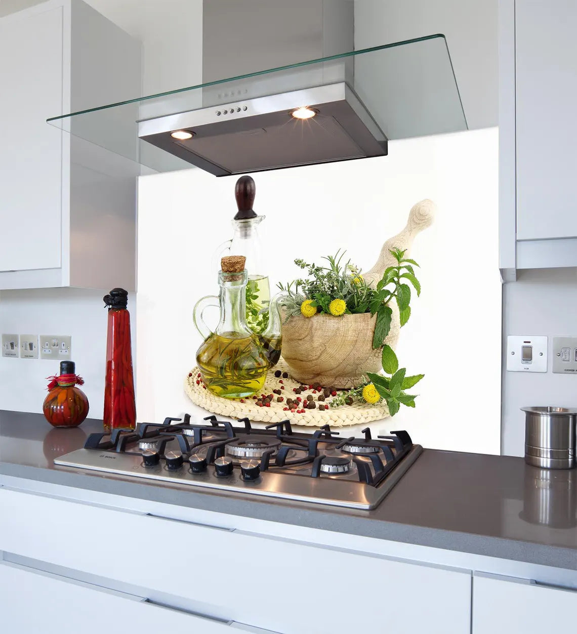 Wild Herbs Glass Splashback