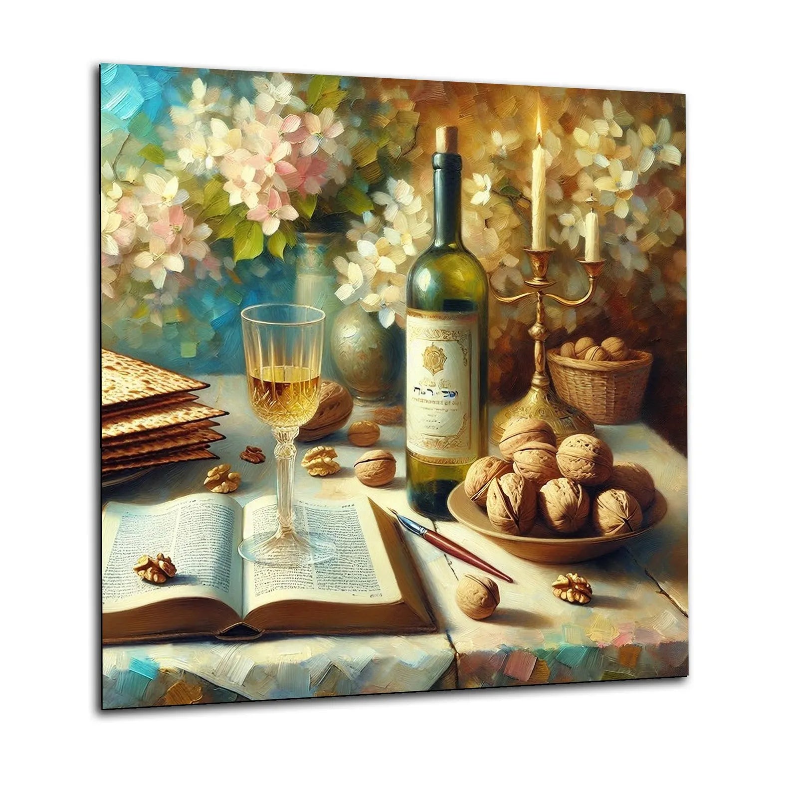 Wine Book Glass Splashback